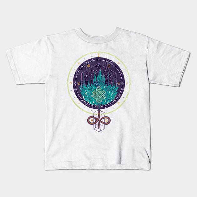 Fading Dahlia Kids T-Shirt by againstbound